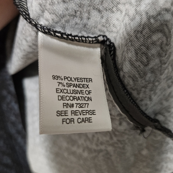 Sachin & Babi SB black gray pattern long sleeve gathered top size 4 - Picture 6 of 8